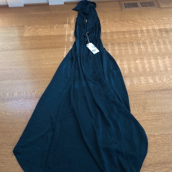 NWT Show Me Your Mumu Green Halter Maxi Prom Dress - Picture 7 of 7